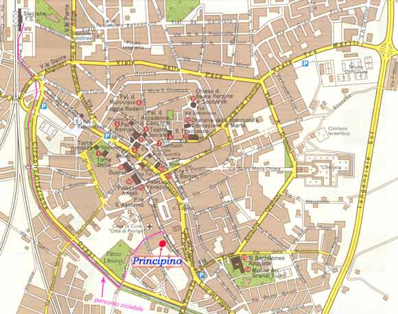 Rovigo city: zoomable map click here